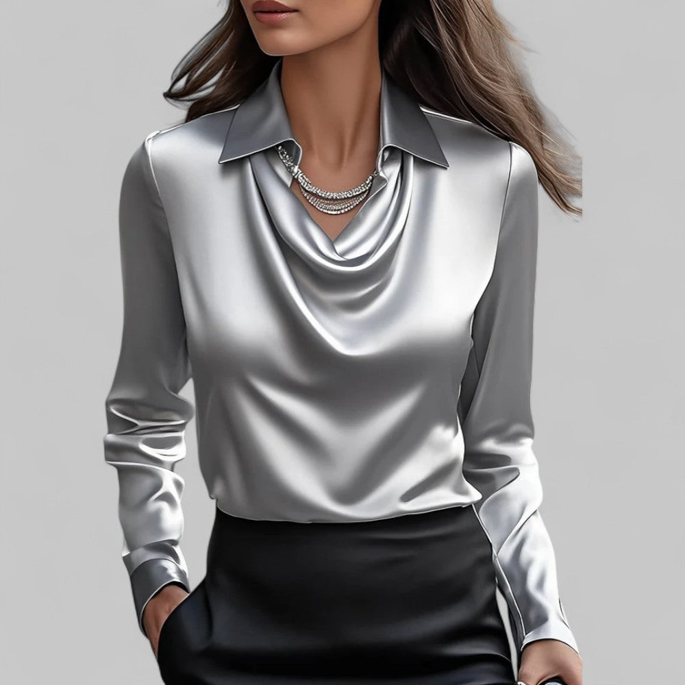 Isabella™ | Elegant satinbluse