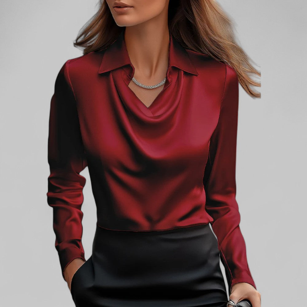 Isabella™ | Elegant satinbluse