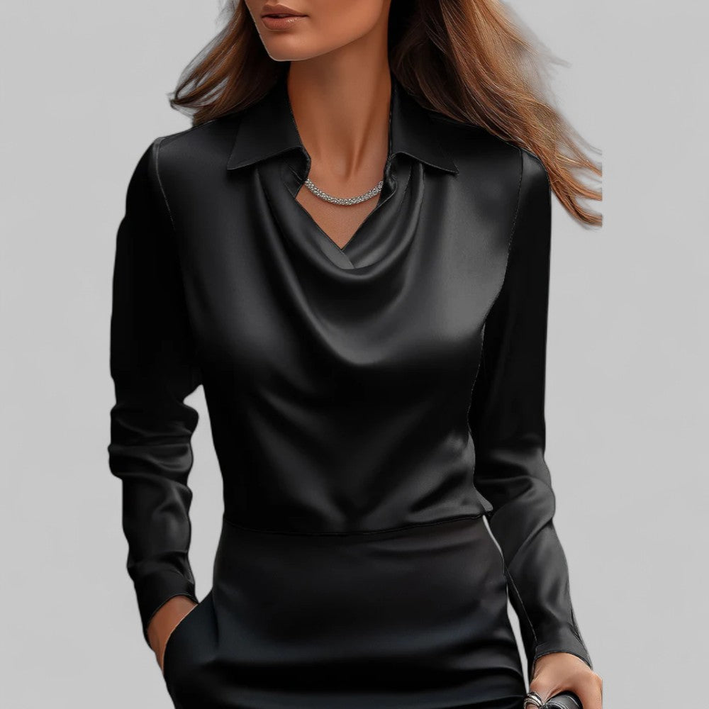 Isabella™ | Elegant satinbluse