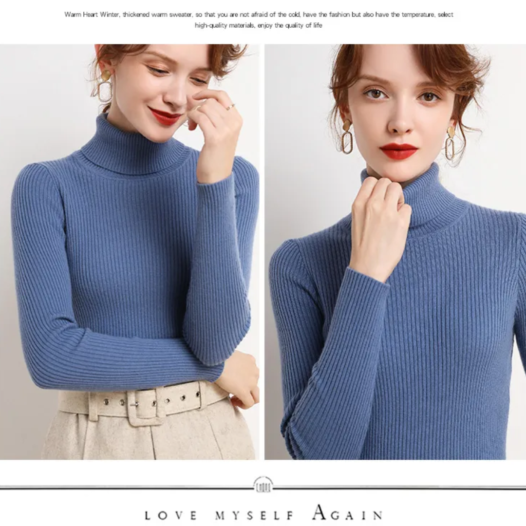 Tove | Vinterklar Cashmere Rullekrave Sweater