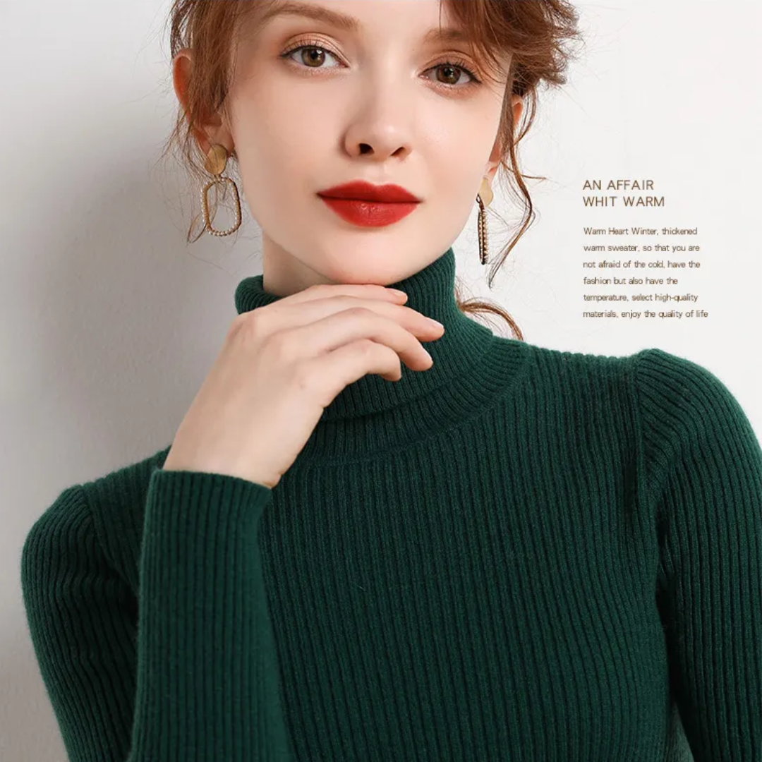 Tove | Vinterklar Cashmere Rullekrave Sweater