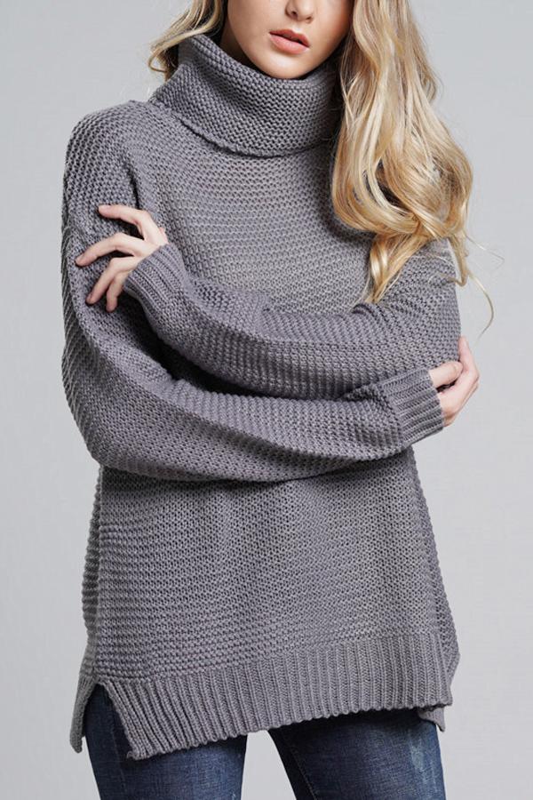 Astrid | Varm Vinter Rullekrave Sweater til Kvinder
