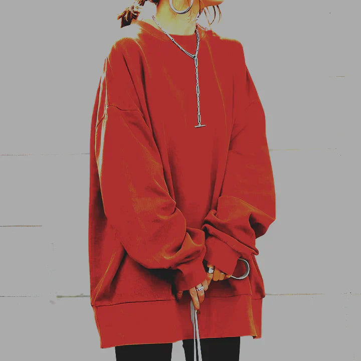 Andrea | Varm Vinter Oversize Pullover Sweater Til Kvinder