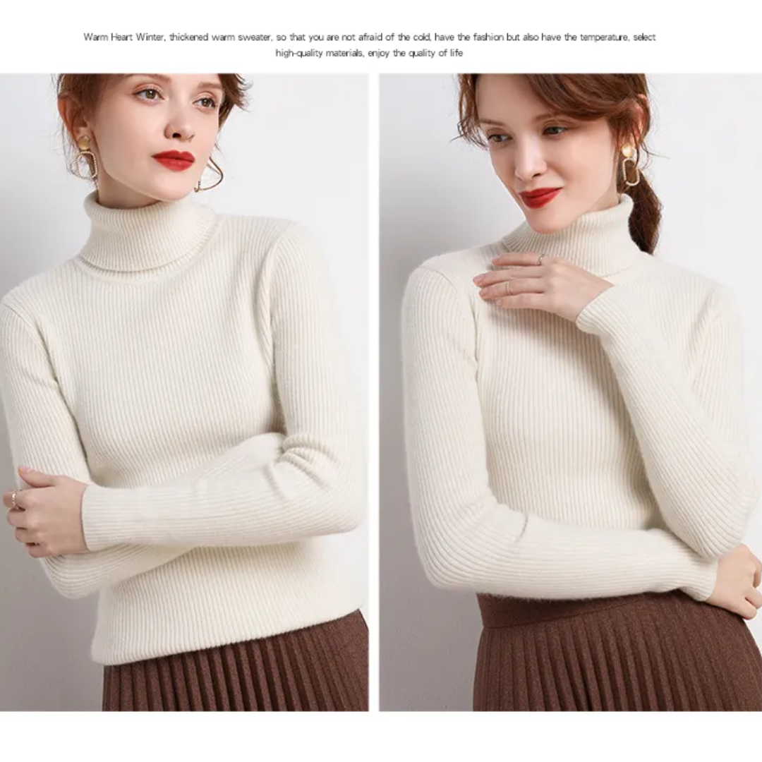 Tove | Vinterklar Cashmere Rullekrave Sweater