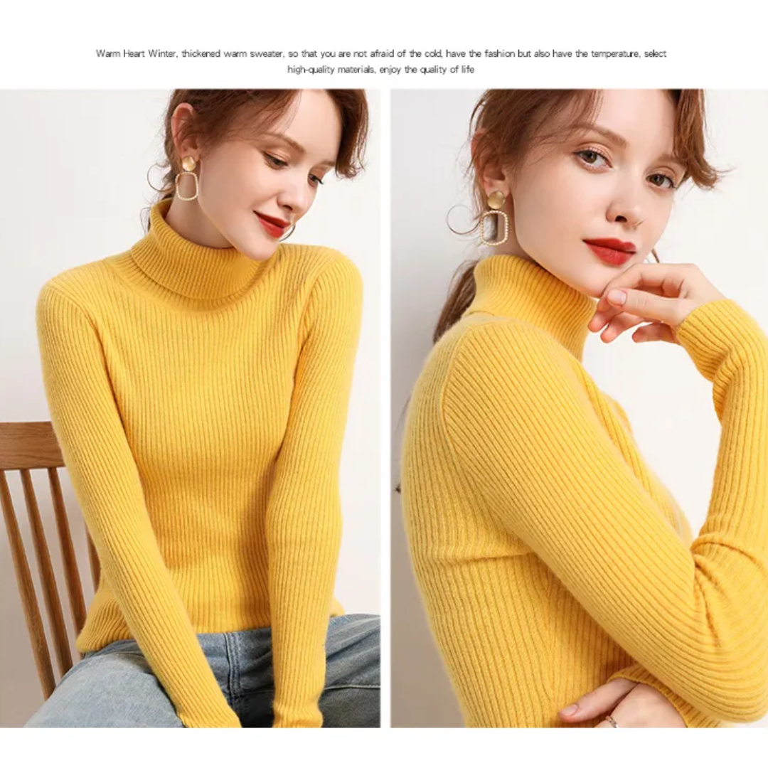 Tove | Vinterklar Cashmere Rullekrave Sweater