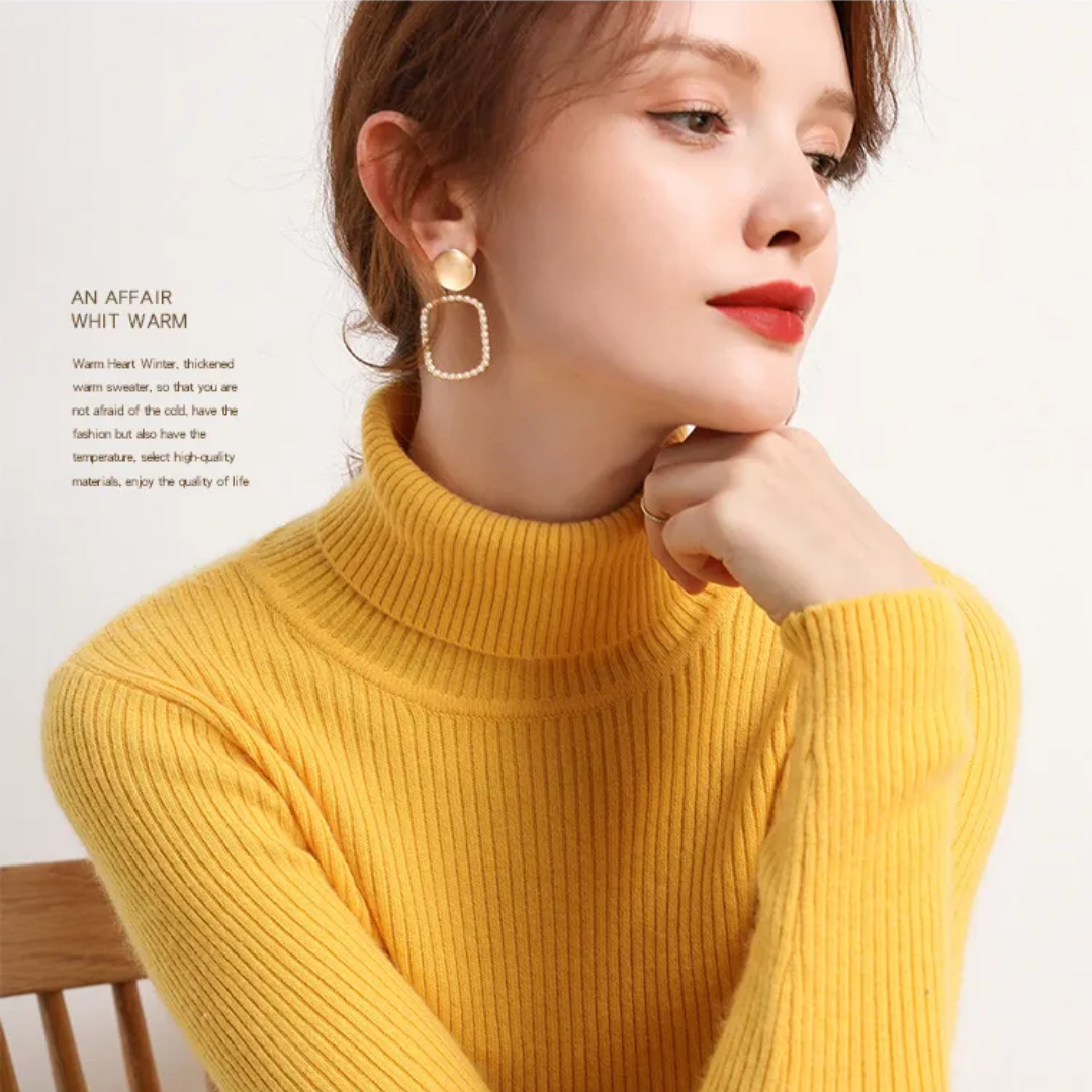 Tove | Vinterklar Cashmere Rullekrave Sweater